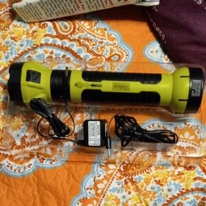 Yellow and Black Rechargeable Flashlight